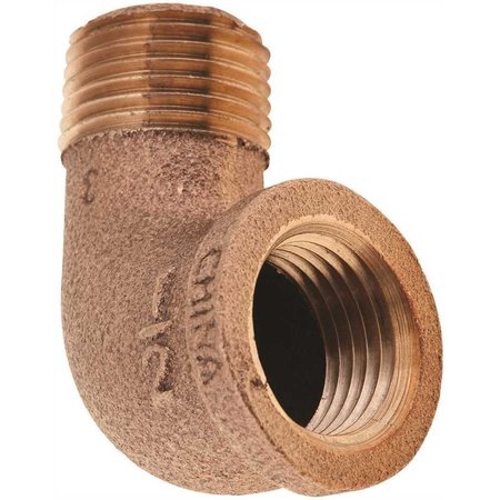 PROPLUS BRASS 90 DEGREE STREET ELBOW, 1/2, LEAD FREE 116-8